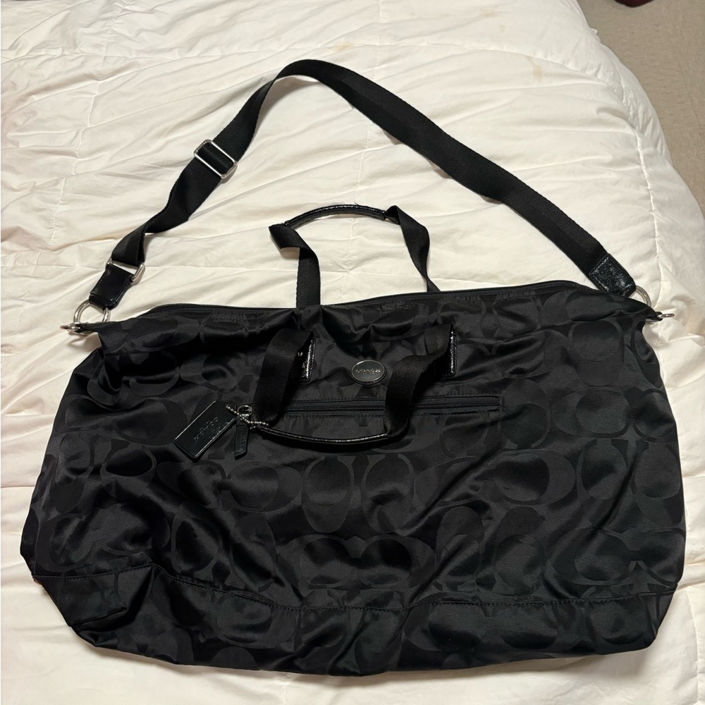 Coach Black Signature Pattern Bag